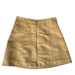 H&M camel suede skirt 4 New